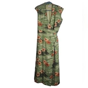 Tommy Bahama 100% Silk Wrap Dress Size 10